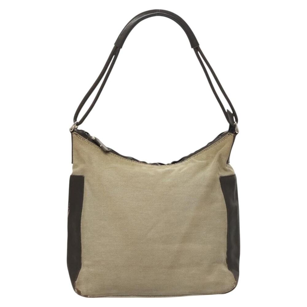 GUCCI Shoulder Bag Canvas Gray Silver - Picture 2 of 13